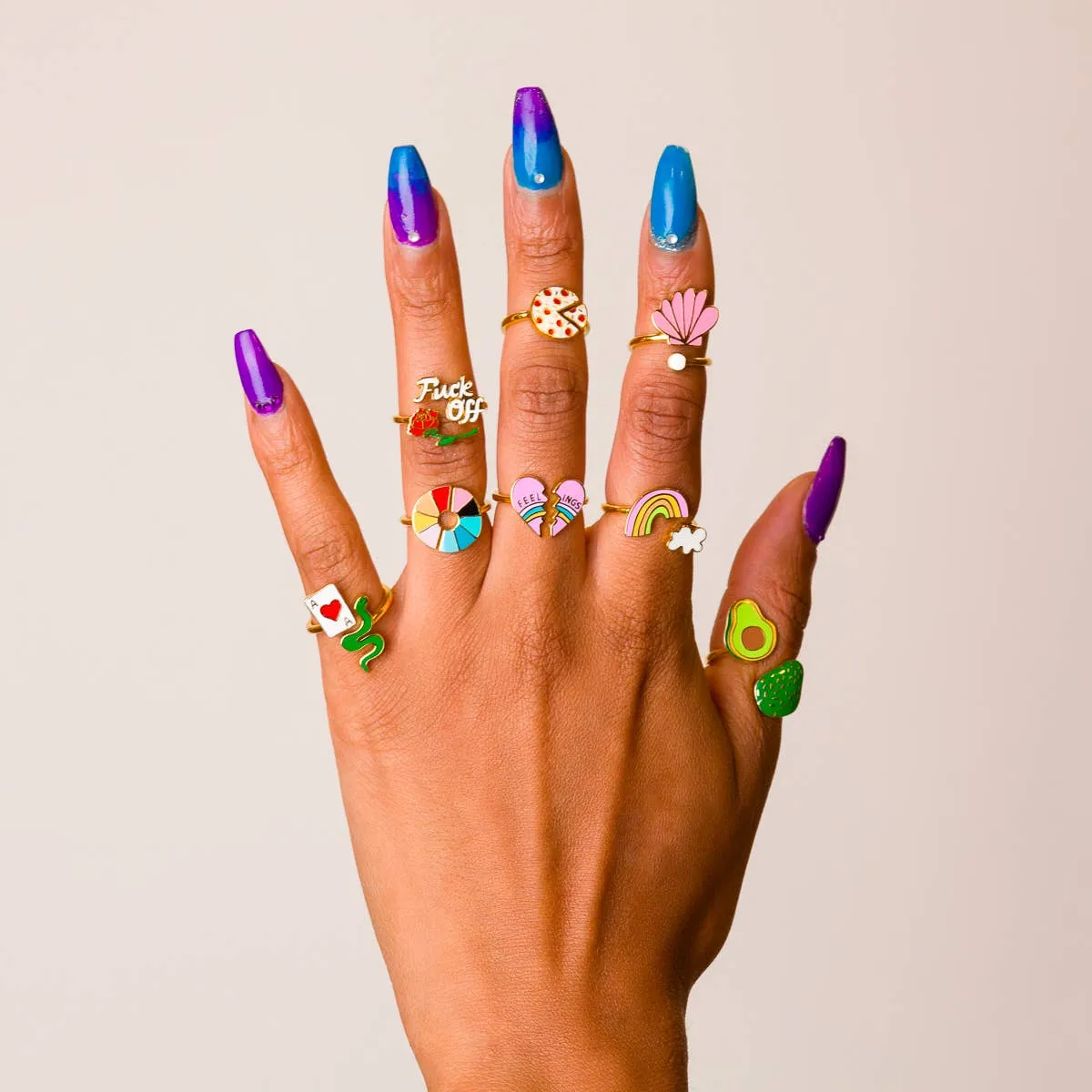 Yellow Owl Workshop - Adjustable Ring - Color Wheel
