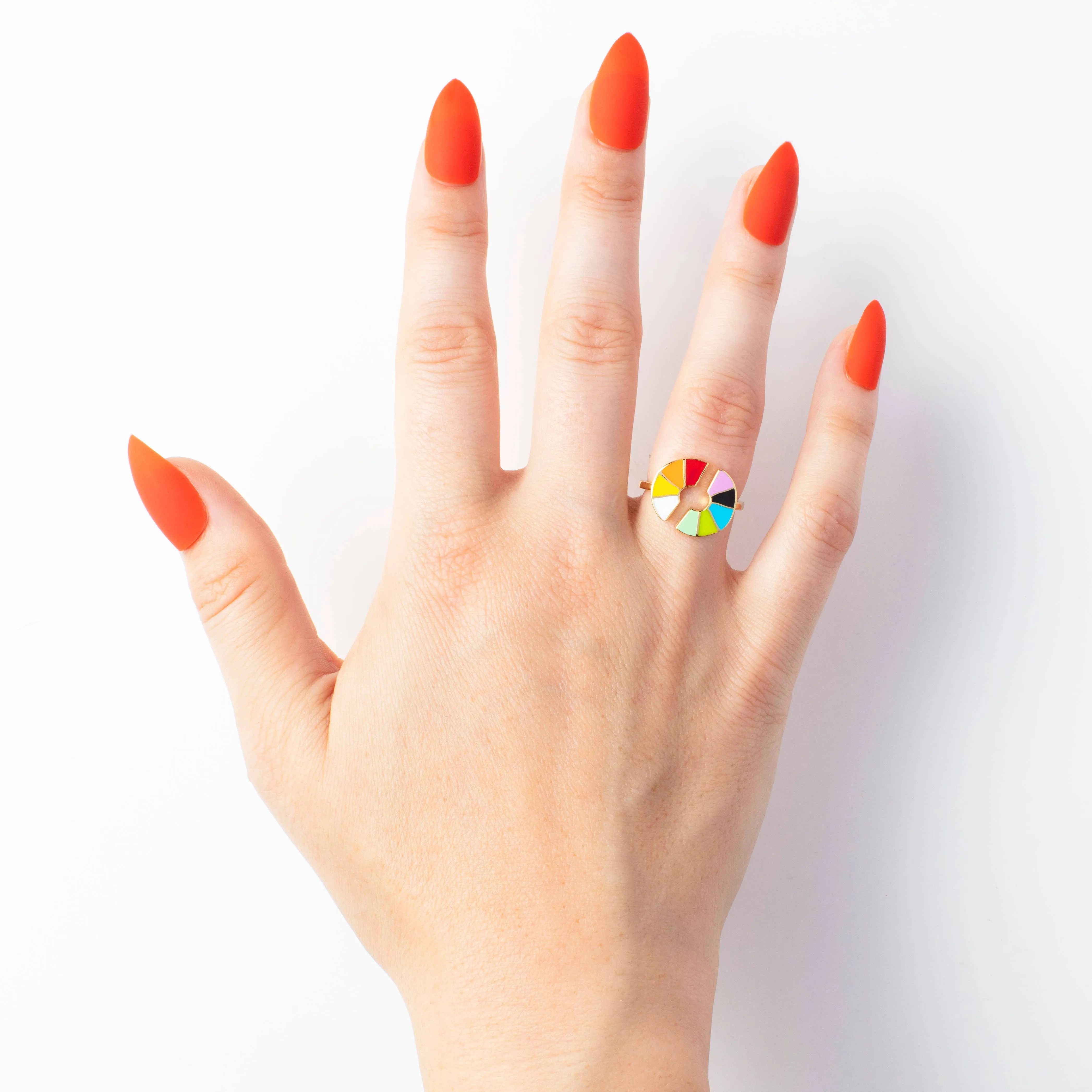 Yellow Owl Workshop - Adjustable Ring - Color Wheel